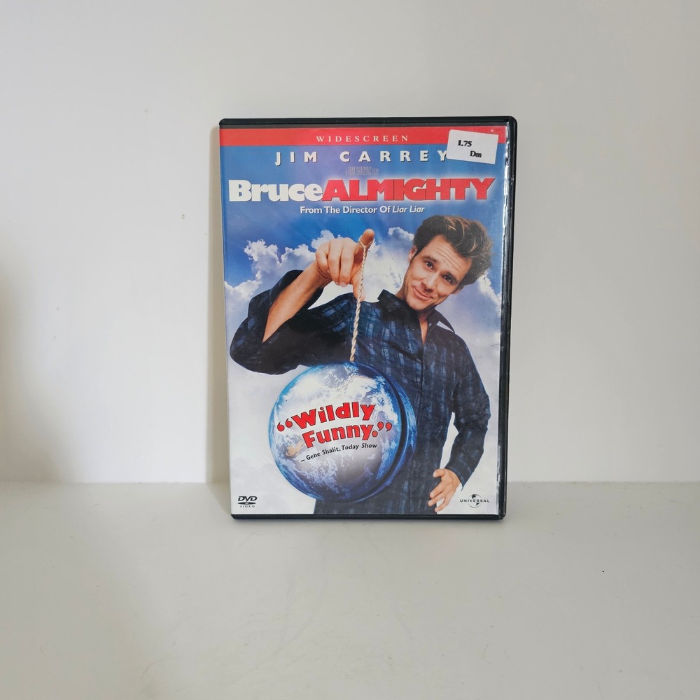 Bruce Almighty DVD Jim Carrey Jennifer Aniston Widescreen Comedy Movie 22823